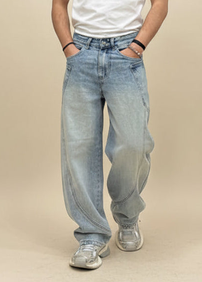 Jeans BaloonFit con bolsillo grande